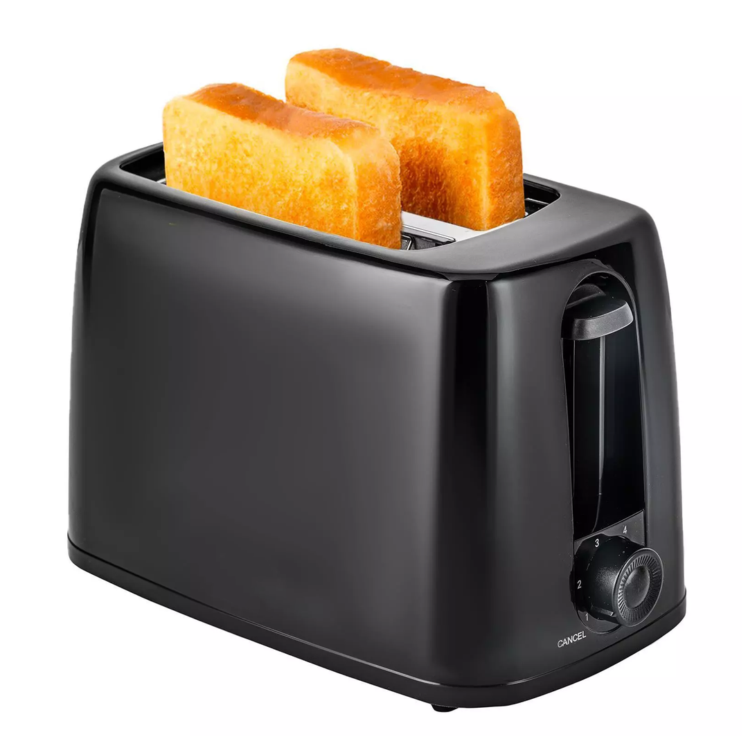 Compact Black Two-Slice Toaster - Mornixa