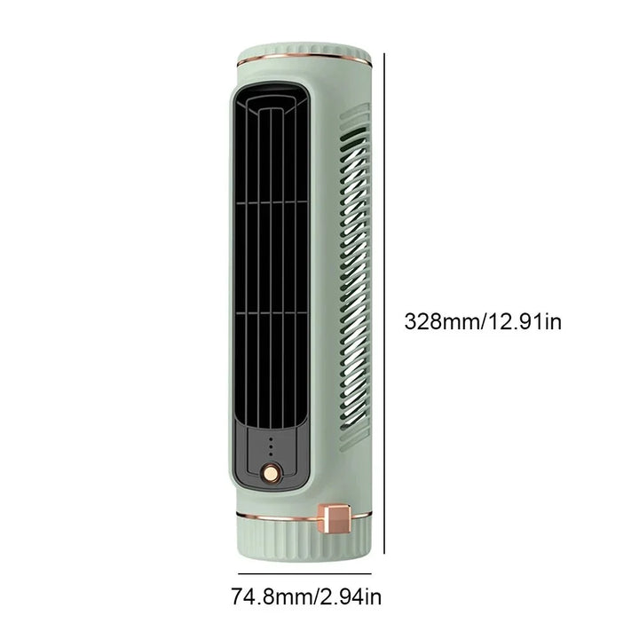 Compact Bladeless Tower Fan - CirrusFlow