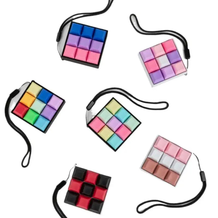 Compact Button Clicker Keychain - Fidgix