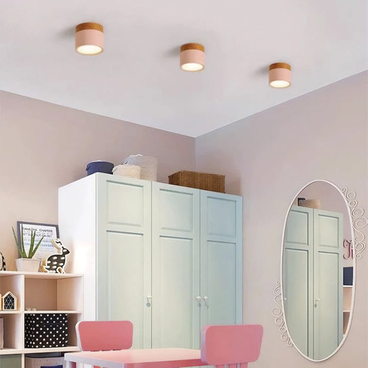 Compact Cylindrical Ceiling Light - Kyntaro