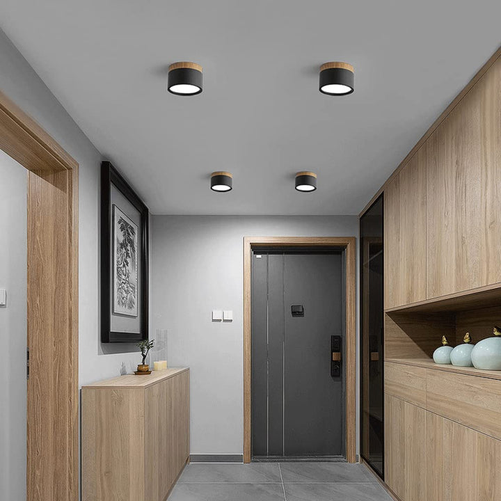 Compact Cylindrical Ceiling Light - Kyntaro