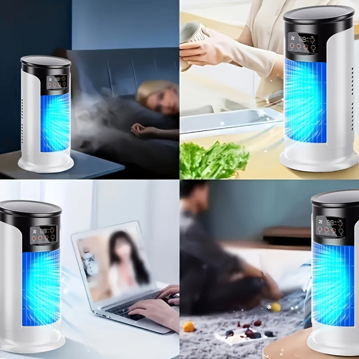 Compact Cylindrical Portable Air Cooler - Koldyx
