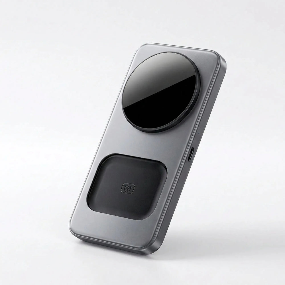 Compact Desktop Wireless Charging Station - Hubvia