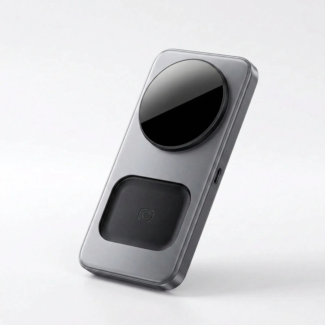 Compact Desktop Wireless Charging Station - Hubvia