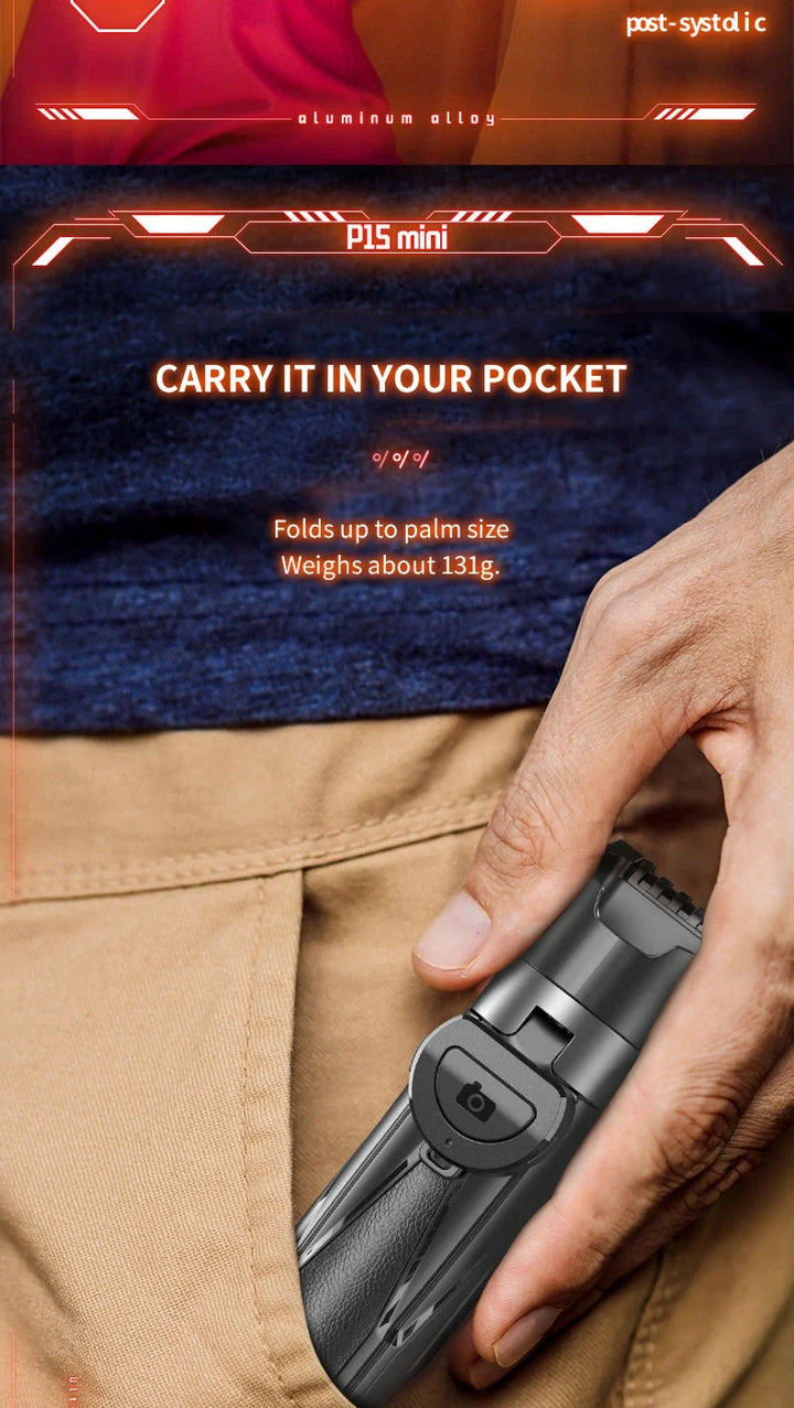 Compact Folding Selfie Stick Tripod - SnapPod