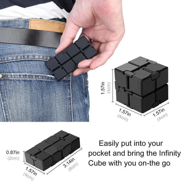 Compact Infinity Fidget Cube - Fluxon