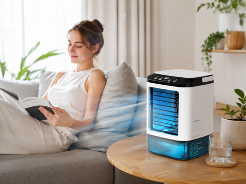 Compact Personal Evaporative Cooler Fan - Zephion
