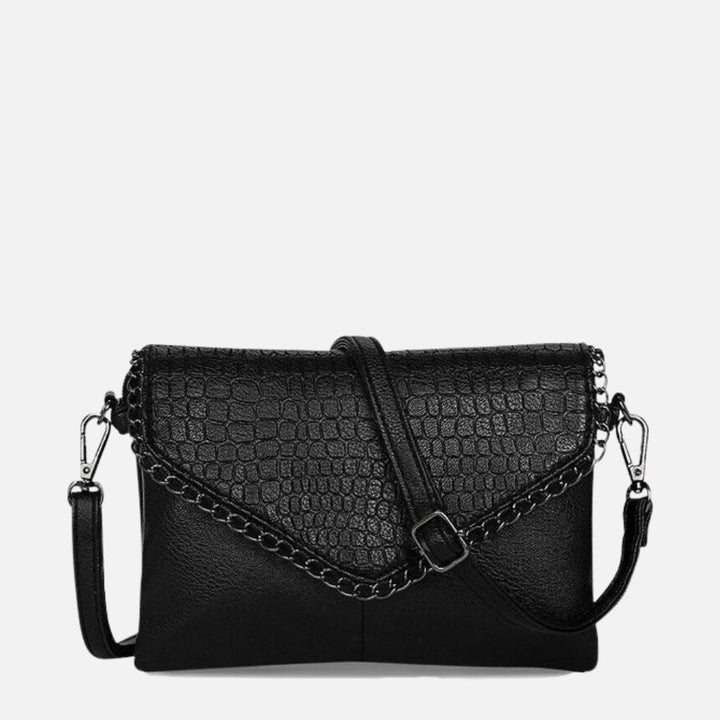Compact Textured Crossbody Bag - Noirelle