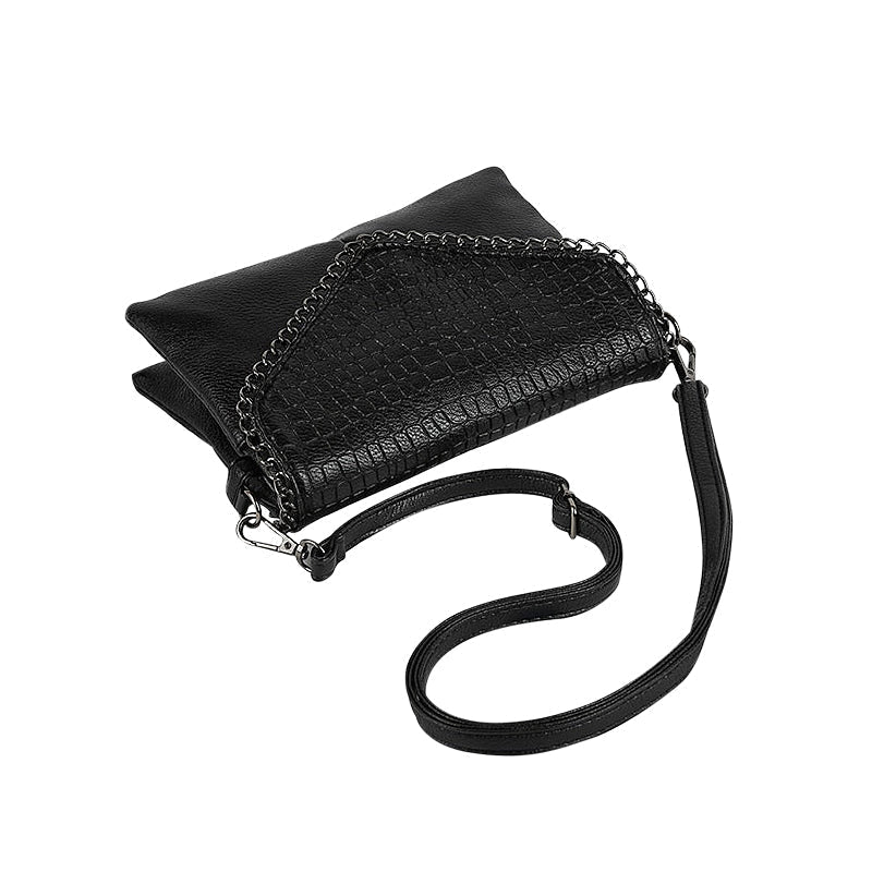 Compact Textured Crossbody Bag - Noirelle
