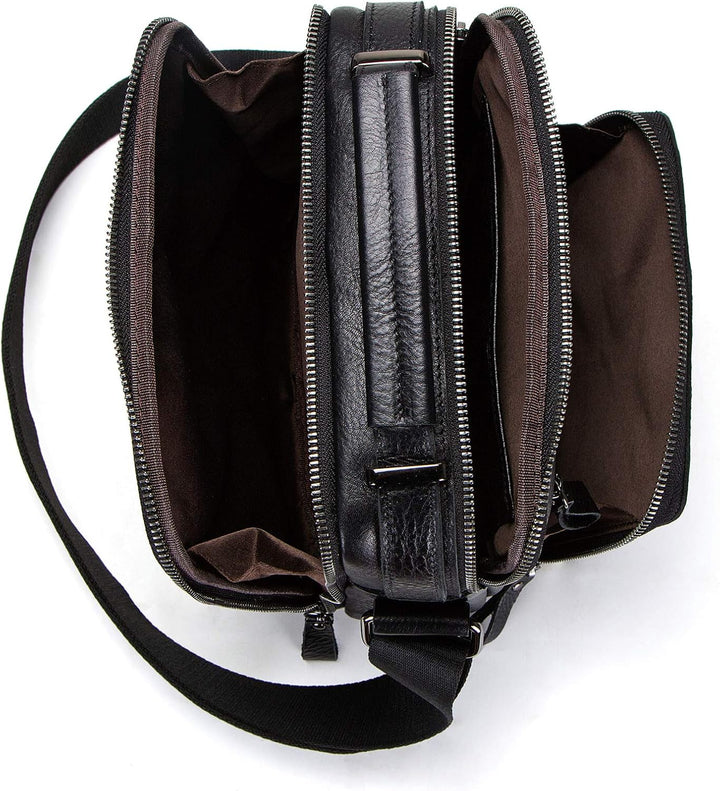 Compacte Leren Messenger Tas - EnduraBag