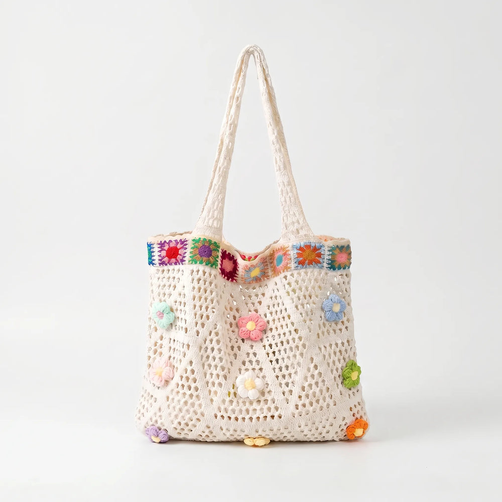 Crochet Flower Tote Bag - Florinta