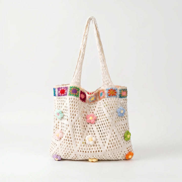 Crochet Flower Tote Bag - Florinta