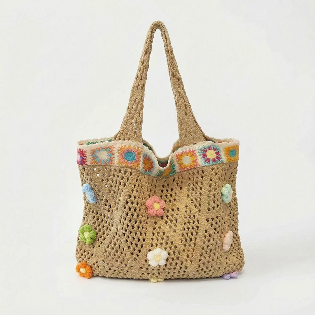 Crochet Flower Tote Bag - Florinta