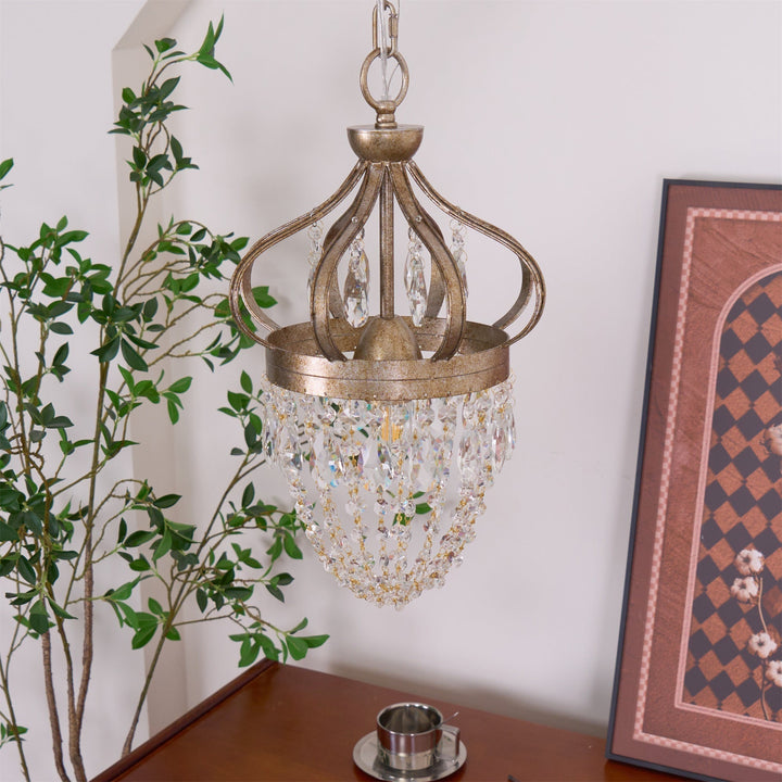 Crown Shaped Antique Style Ceiling Chandelier - Splendrix