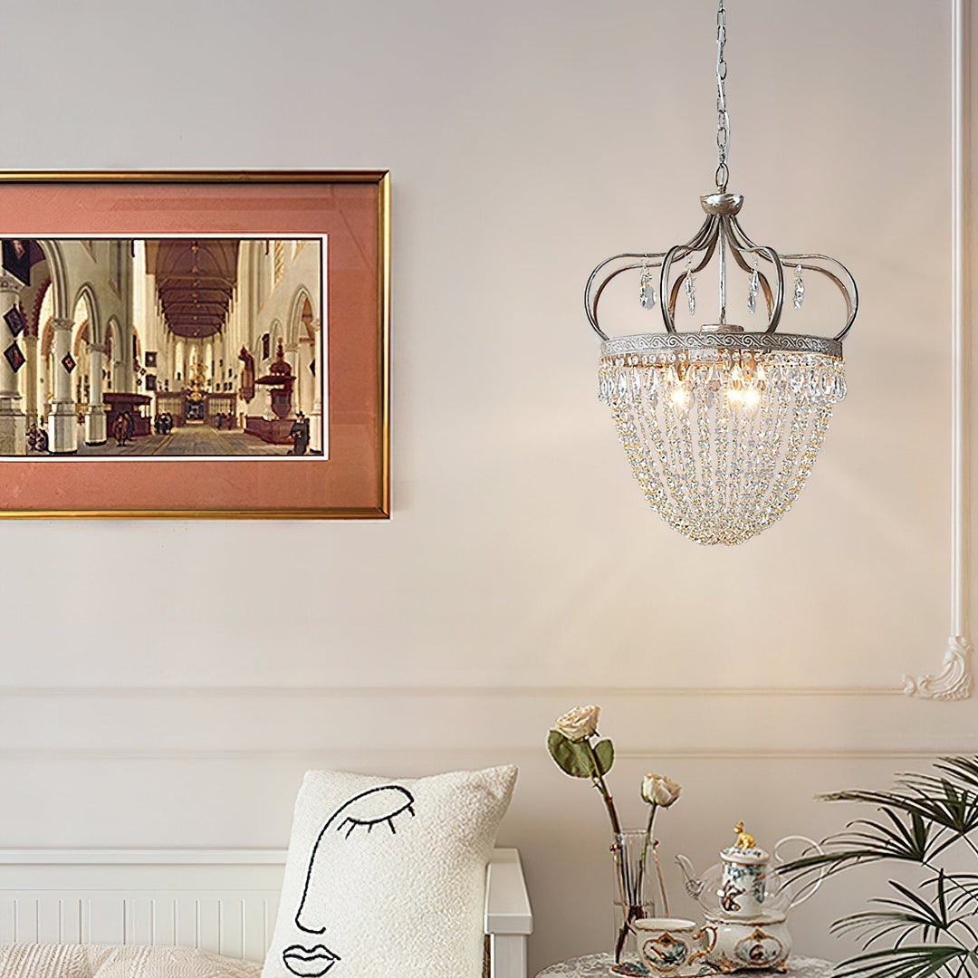 Crown Shaped Antique Style Ceiling Chandelier - Splendrix