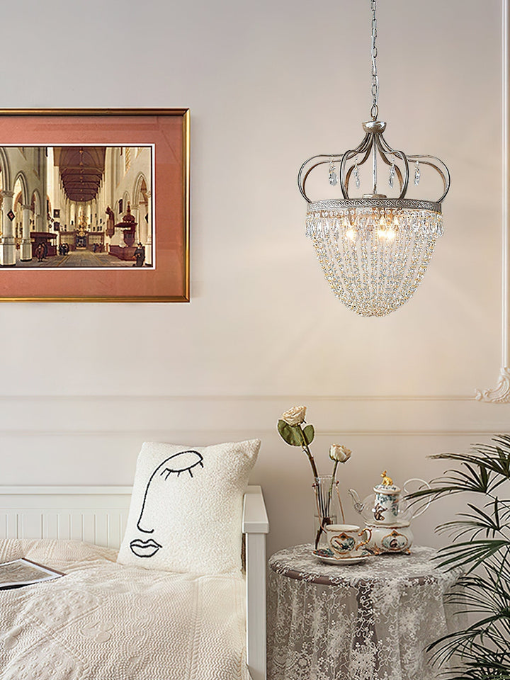 Crown Shaped Antique Style Ceiling Chandelier - Splendrix