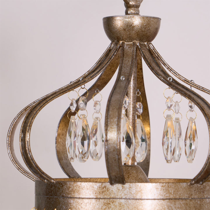 Crown Shaped Antique Style Ceiling Chandelier - Splendrix
