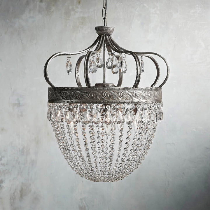 Crown Shaped Antique Style Ceiling Chandelier - Splendrix