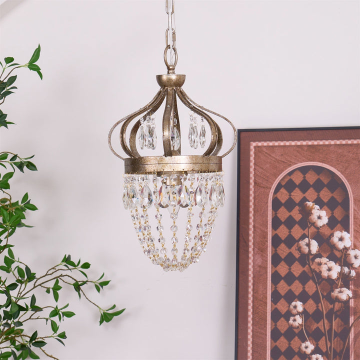 Crown Shaped Antique Style Ceiling Chandelier - Splendrix