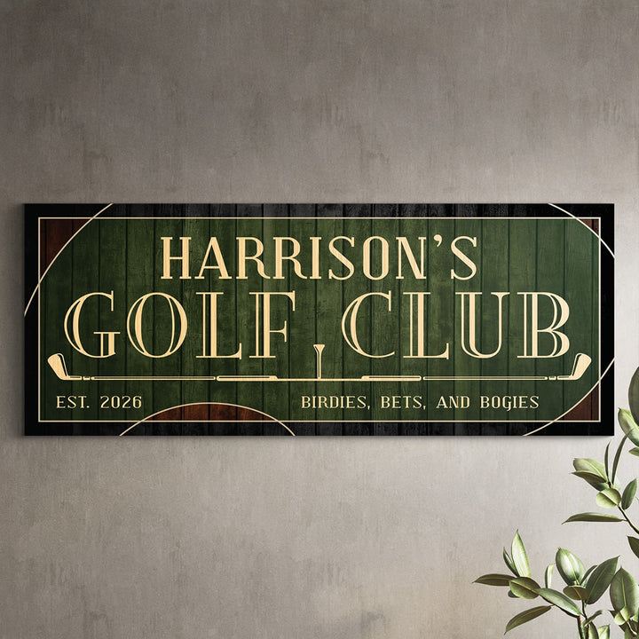 Customisable Rectangular Golf Sign - Parvanta