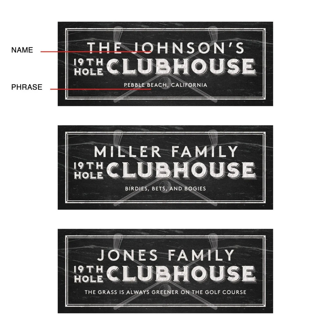 Customisable Rectangular Golf Sign - Parvanta