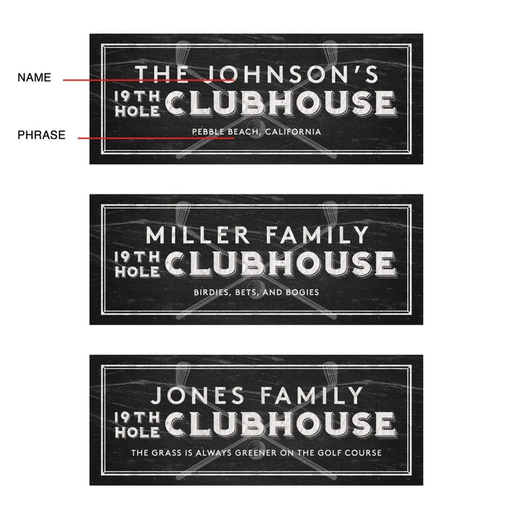 Customisable Rectangular Golf Sign - Parvanta