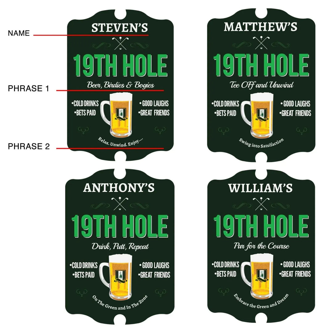 Customisable Rectangular Golf Sign - Parvanta