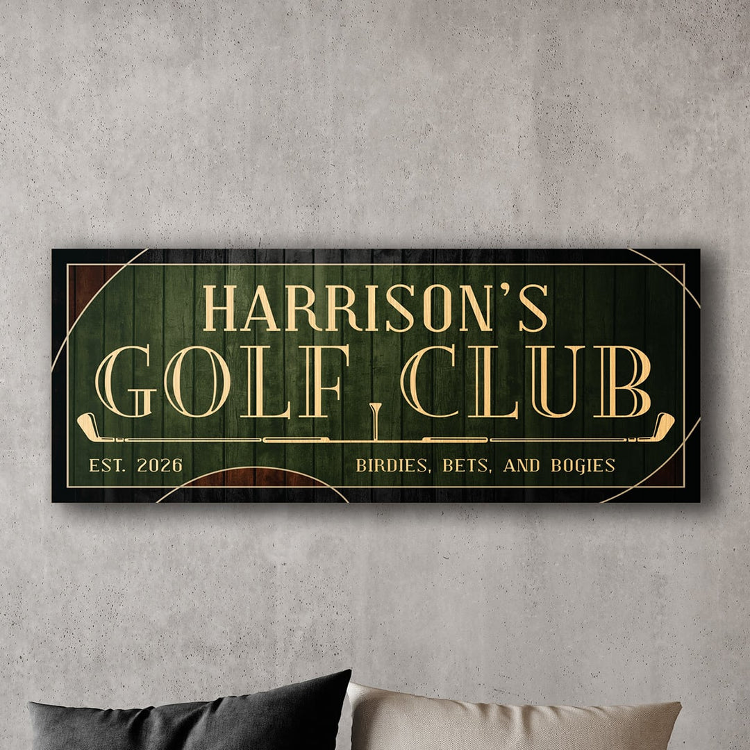 Customisable Rectangular Golf Sign - Parvanta