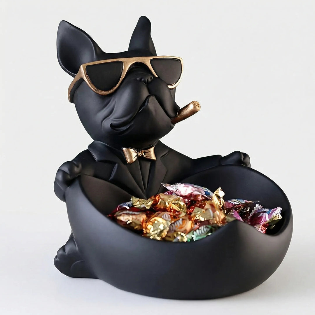 Decoratief Bulldogbeeldje Met Schaal - Pawvesto