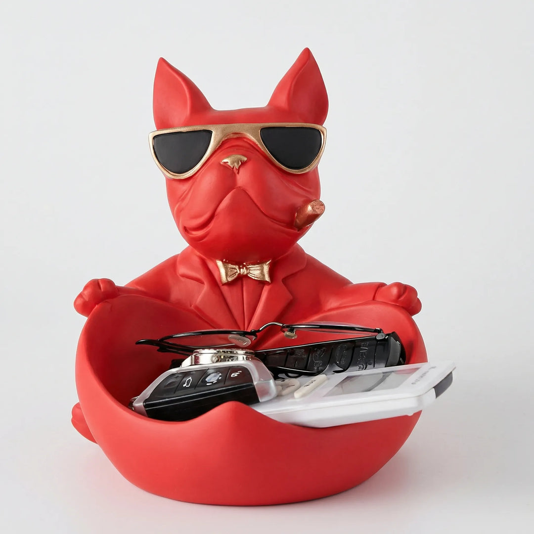 Decoratief Bulldogbeeldje Met Schaal - Pawvesto