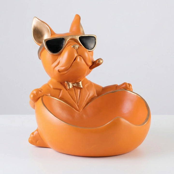 Decoratief Bulldogbeeldje Met Schaal - Pawvesto