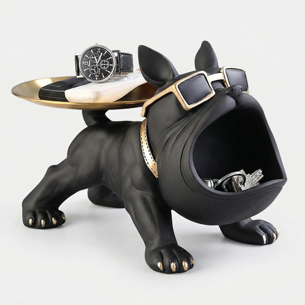 Decoratief Bulldoggenbeeldje Met Opbergfunctie - Pawvalet