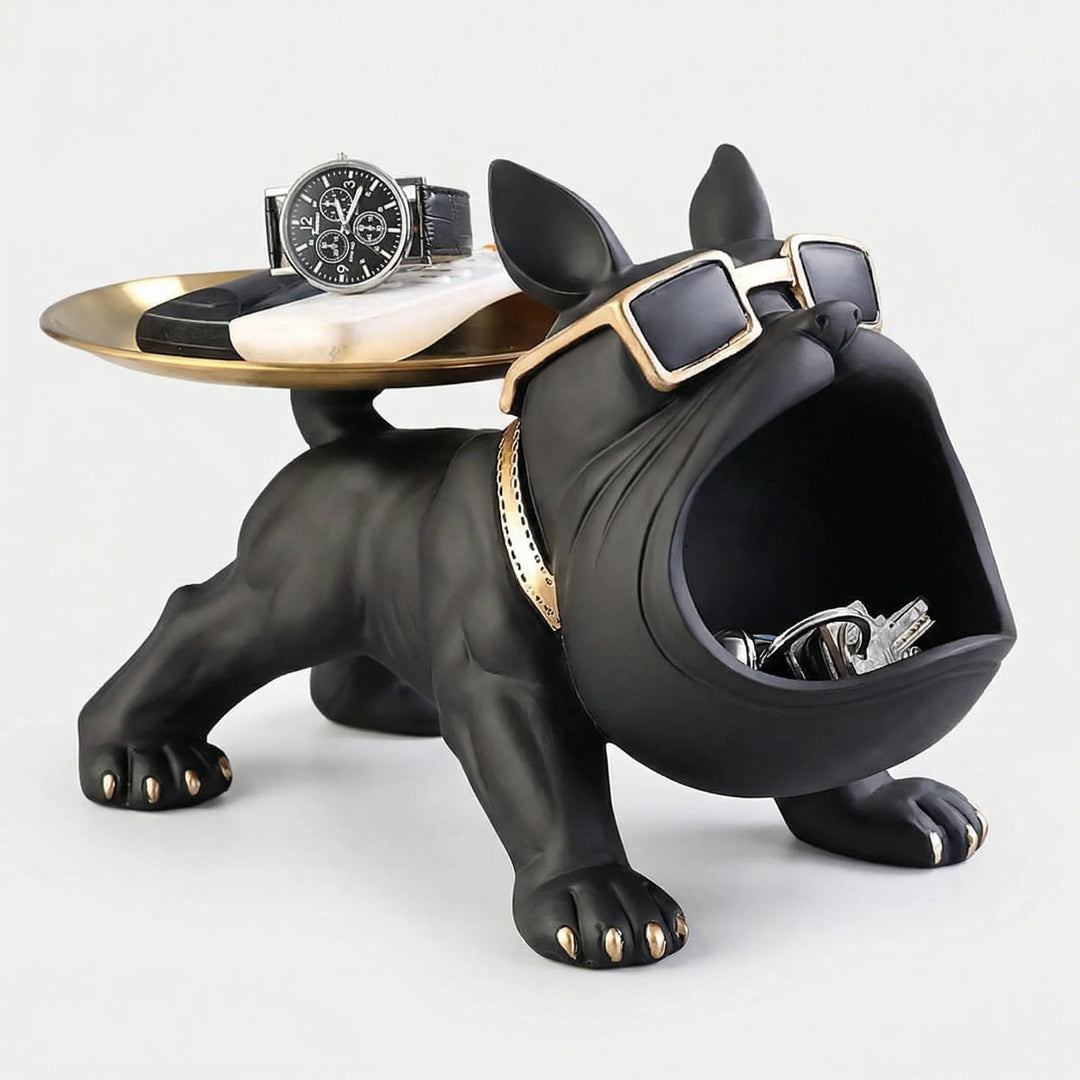 Decoratief Bulldoggenbeeldje Met Opbergfunctie - Pawvalet