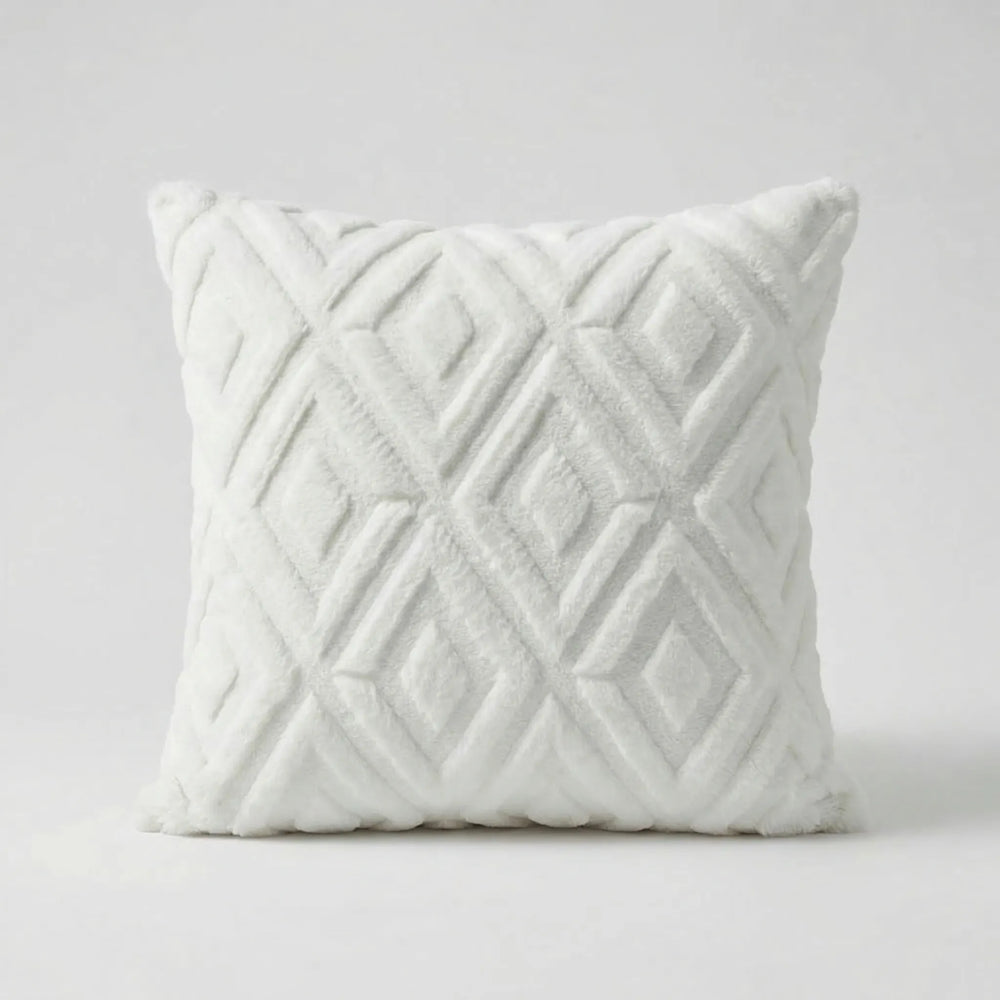 Decoratieve Kussenhoes Met 3D-Ruitpatroon - Rautiso
