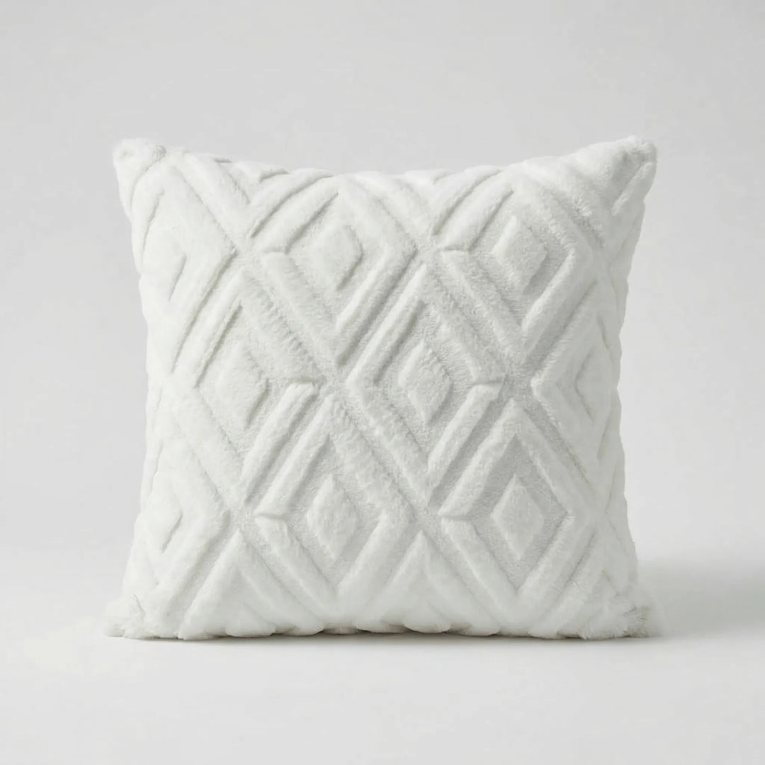 Decoratieve Kussenhoes Met 3D-Ruitpatroon - Rautiso
