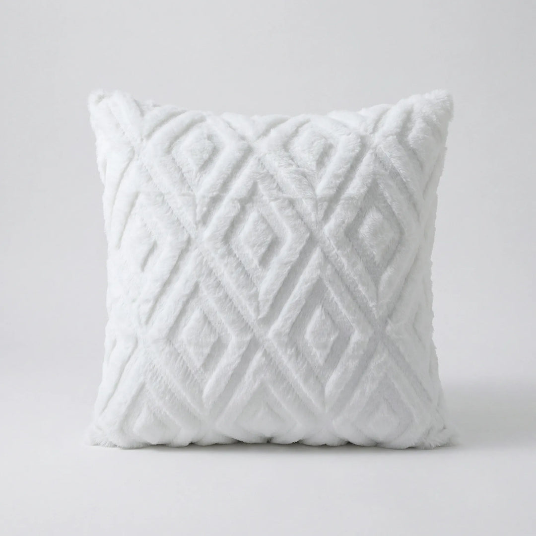 Decoratieve Kussenhoes Met 3D-Ruitpatroon - Rautiso
