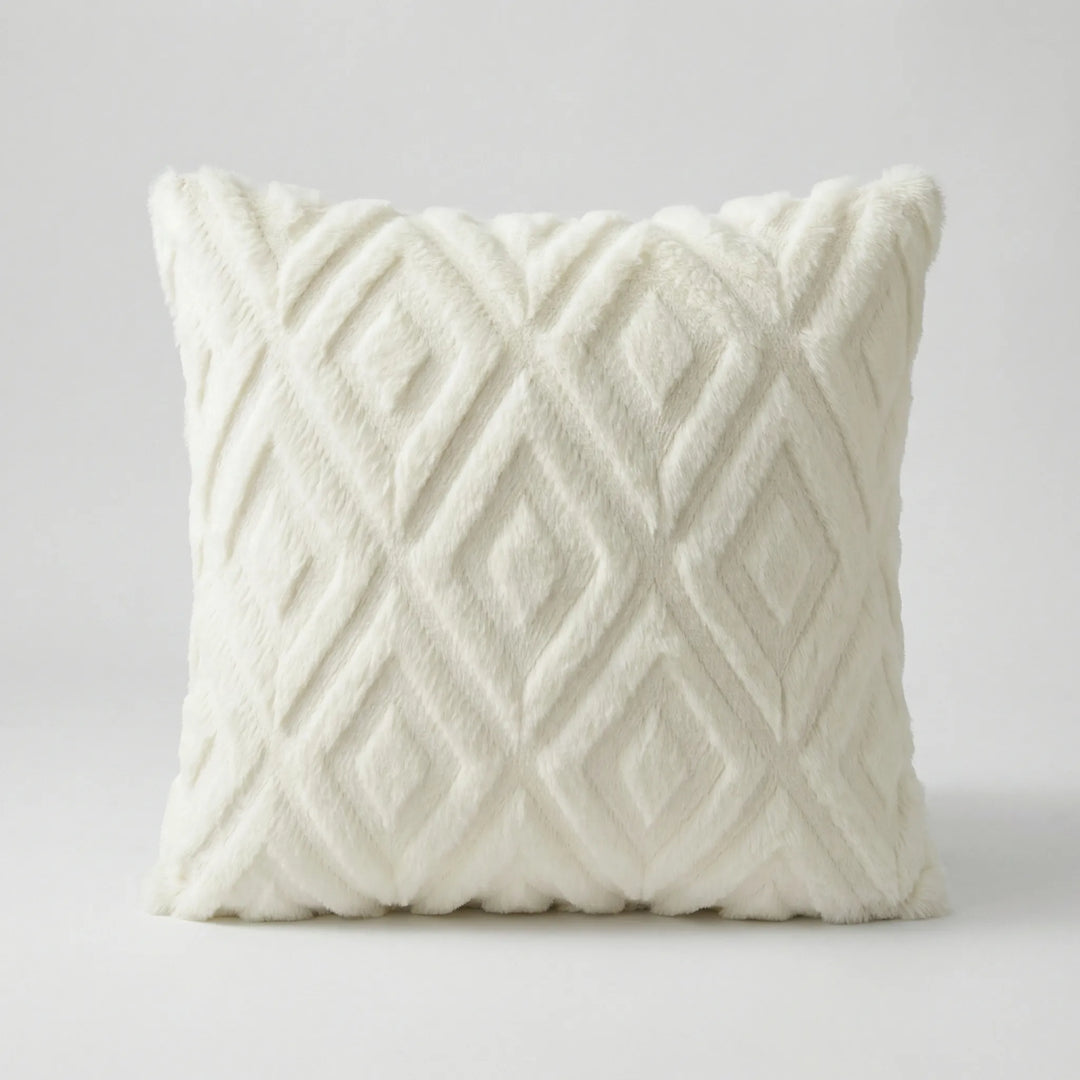 Decoratieve Kussenhoes Met 3D-Ruitpatroon - Rautiso
