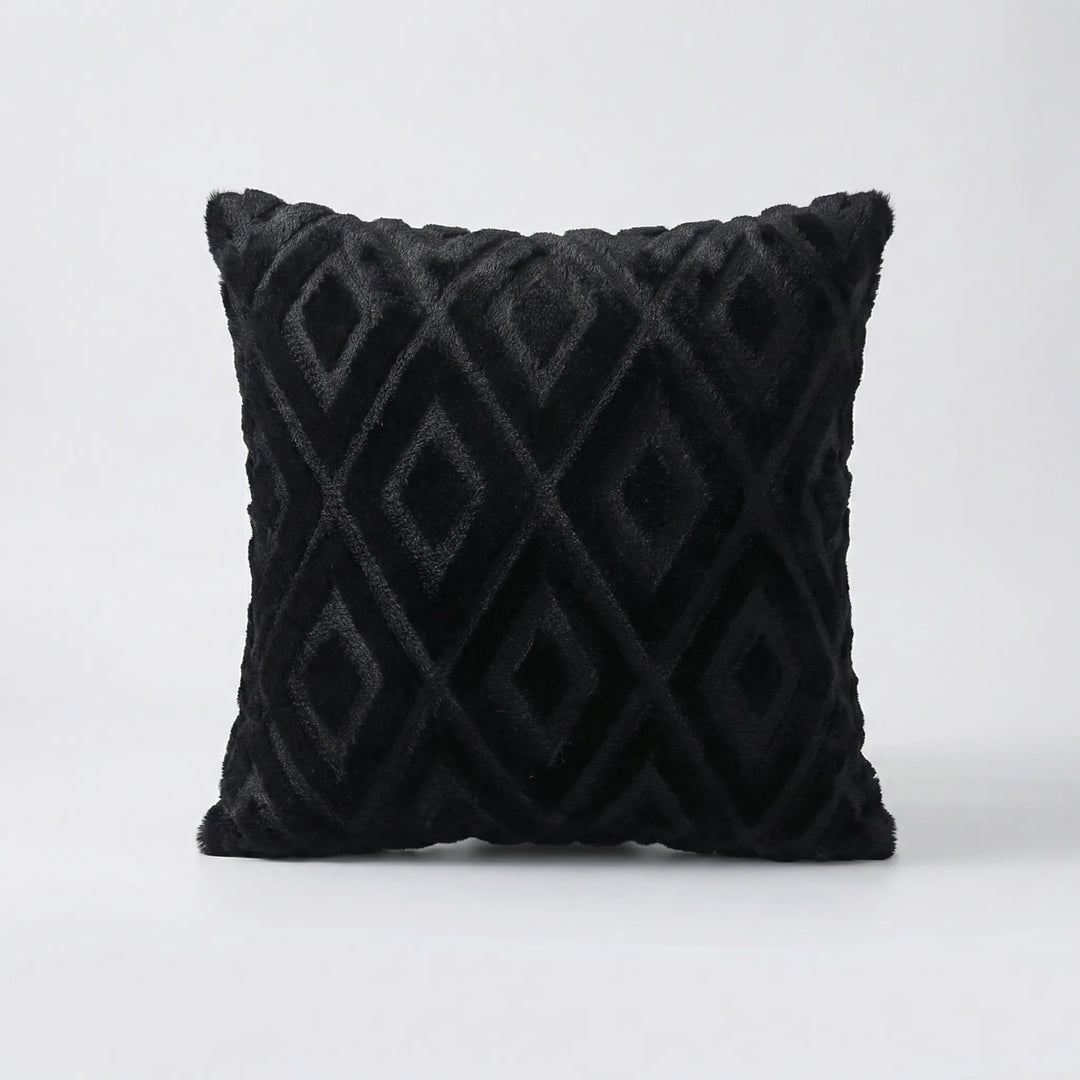 Decoratieve Kussenhoes Met 3D-Ruitpatroon - Rautiso