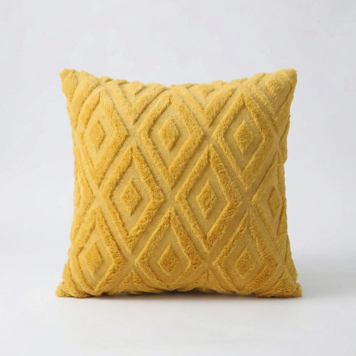 Decoratieve Kussenhoes Met 3D-Ruitpatroon - Rautiso