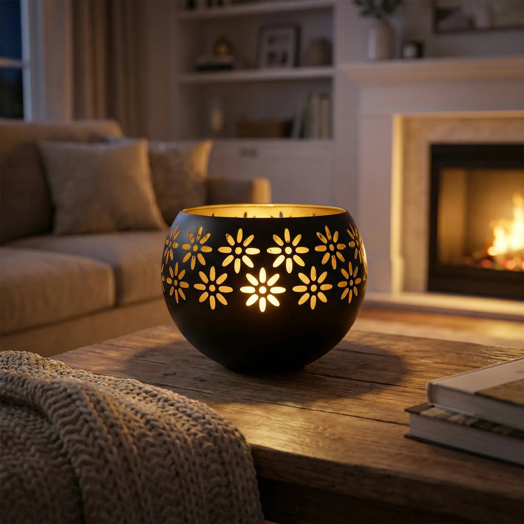 Decoratieve Led-Kaarslamp Met Bloemmotief - Floravio