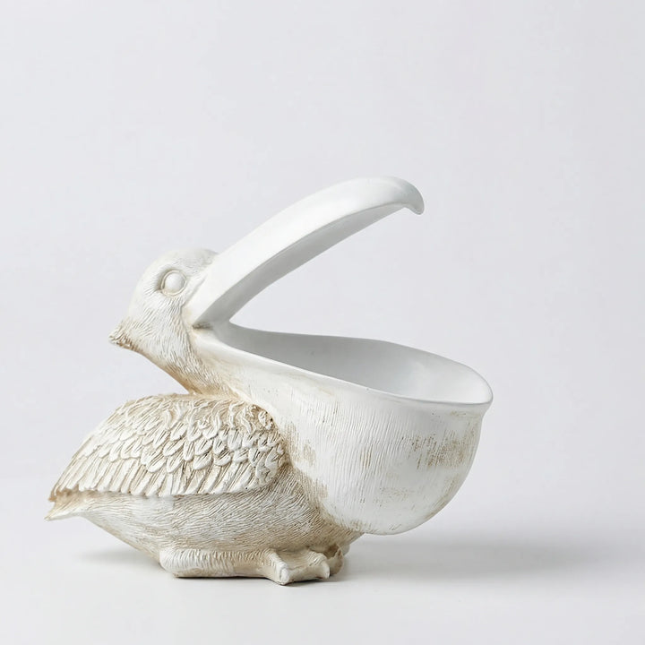 Decoratieve Pelikaanfiguur Met Bergvak - Goldnest