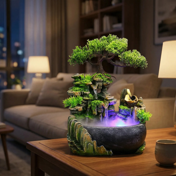 Decoratieve Tafelfontein Met Waterval - Serenifall