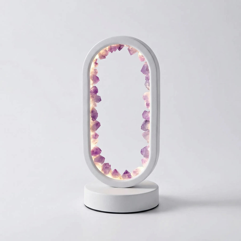Decoratieve Tafellamp Met Echte Kristallen - Ametystglow