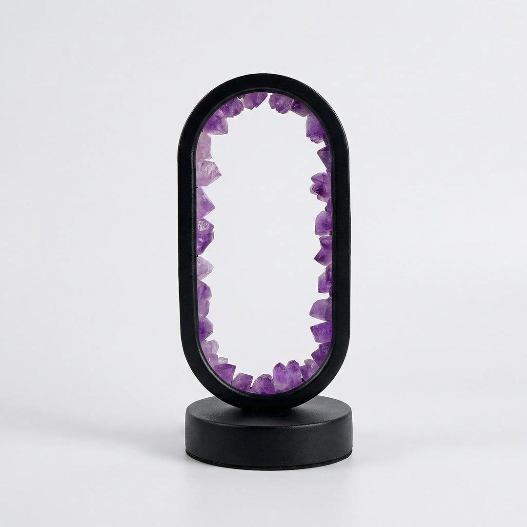 Decoratieve Tafellamp Met Echte Kristallen - Ametystglow