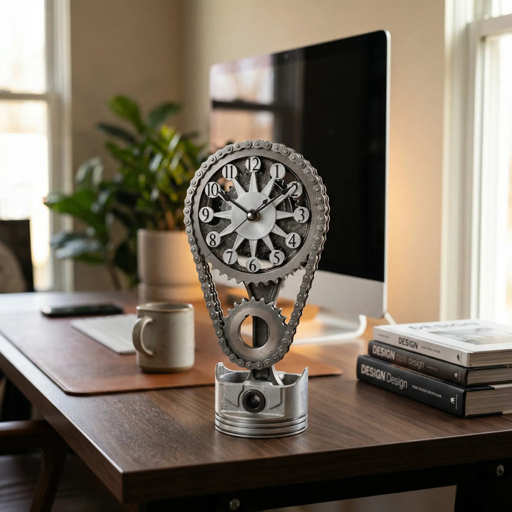 Decoratieve Tandwielklok In Industriestijl - Sprocketime