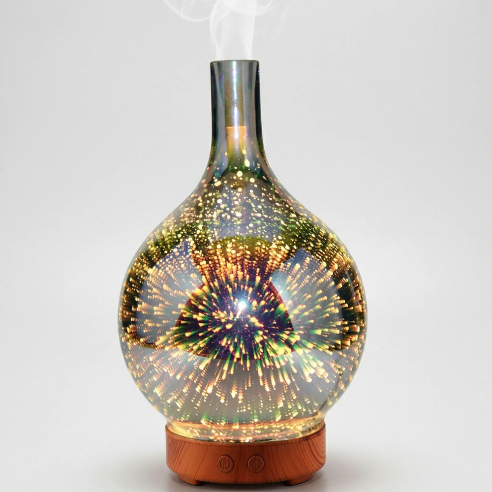 Decoratieve Ultrasone Aroma Diffuser Met LED-Verlichting - Aromavase