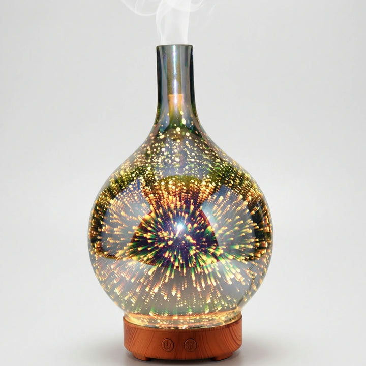 Decoratieve Ultrasone Aroma Diffuser Met LED-Verlichting - Aromavase