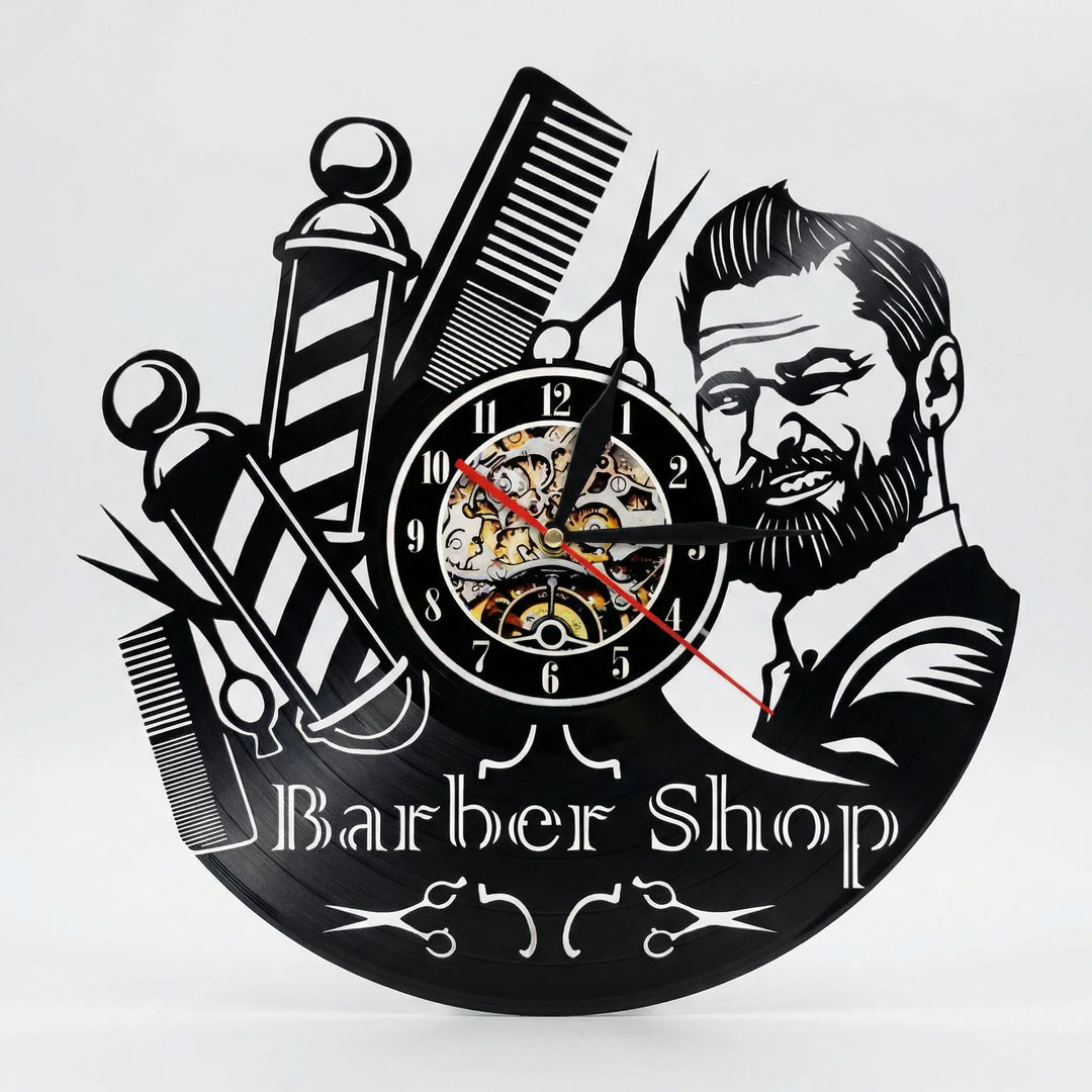 Decorative Barber Wall Clock - BarbelloTime