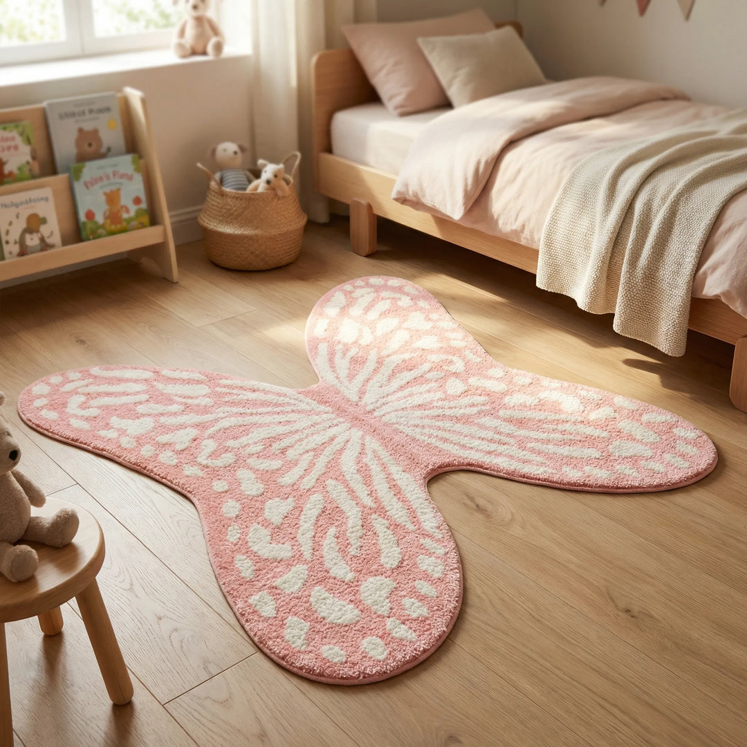 Decorative Butterfly Floor Rug - Maribelle