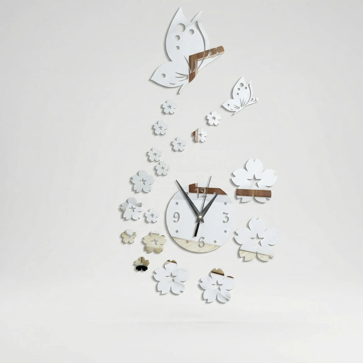 Decorative Butterfly Wall Clock - Flutterique